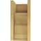 Ekena Millwork 10"W x 10"D x 20"H Wide Highland Rough Cedar Woodgrain TimberThane Corbel, Primed Tan CORUR10X10X20HLDRCPR - alternate 2